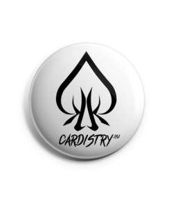 Cardistry White kitűző