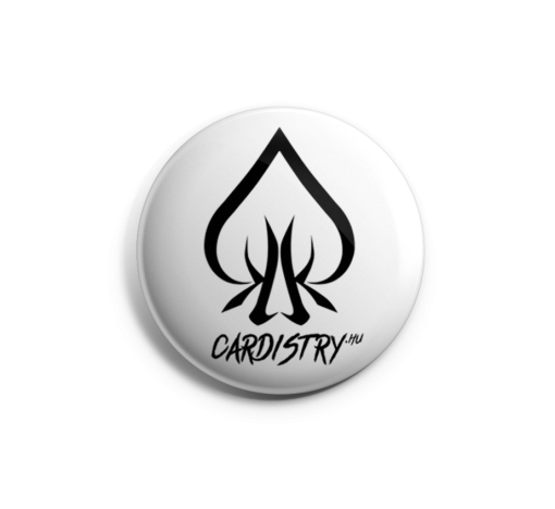 Cardistry White kitűző