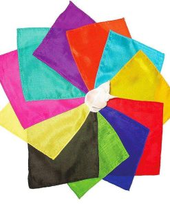 Silk Squares - 15 cm (6 inches) - Set of 12 Silks - Assorted dozen