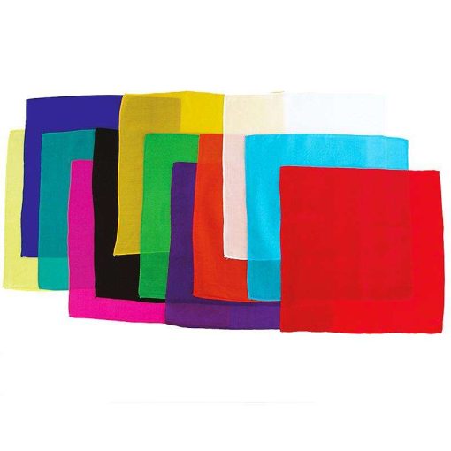 Silk Squares - 30 cm (12 inches) - Set of 12 Silks - Assorted dozen